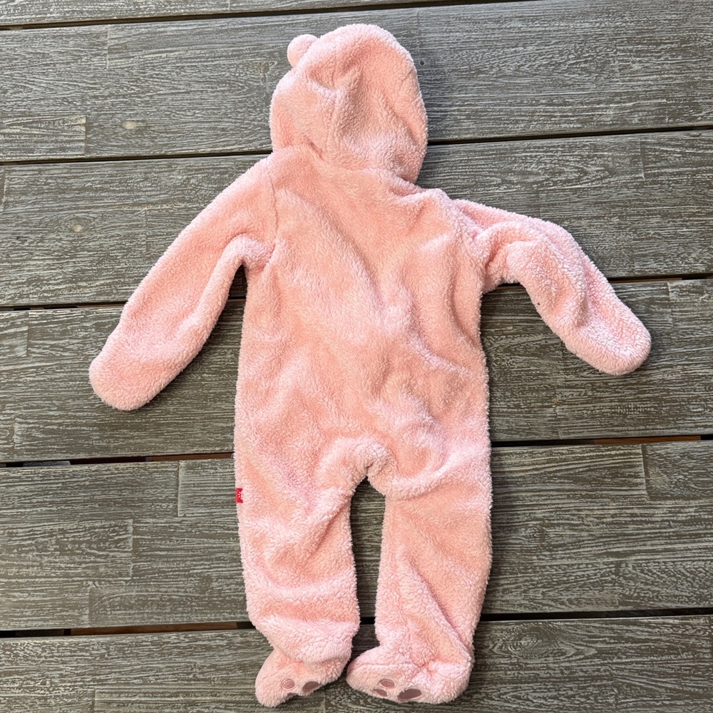 Magnetic Me Pink Fleece Baby Footie - Picture 4 of 5